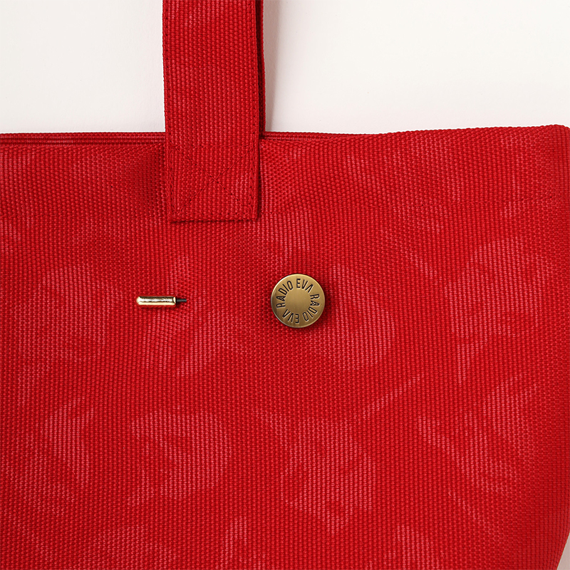 RADIO EVA A305 EVANGELION MONOGRAM NYLON LUNCH BAG/RED