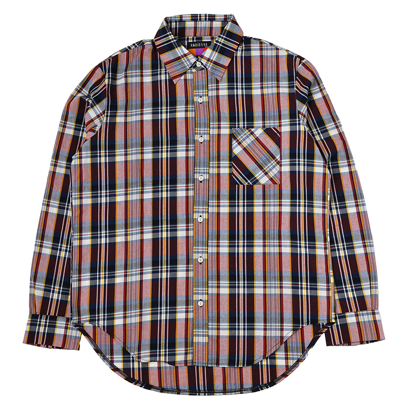 RADIO EVA A316 NERV Check Shirt(GREEN)/GREEN