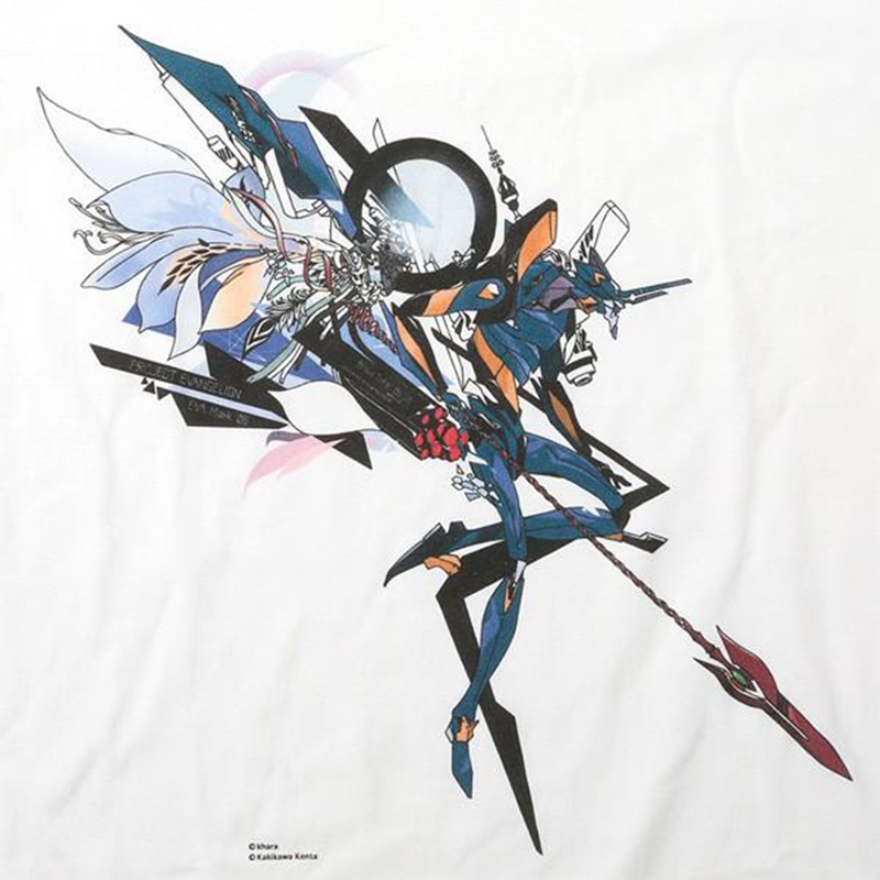 RADIO EVA A303 Abstract EVANGELION T-Shirt β(KENTA KAKIKAWA)/WHITE(Mark.06) WHITE(Mark.06) M