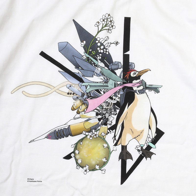 RADIO EVA A303 Abstract EVANGELION T-Shirt β(KENTA KAKIKAWA)/WHITE(ペンペン) WHITE(ペンペン) M