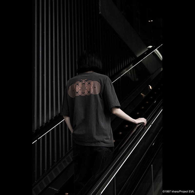 【EVANGELION:95】0099 T-Shirt/BLACK/L