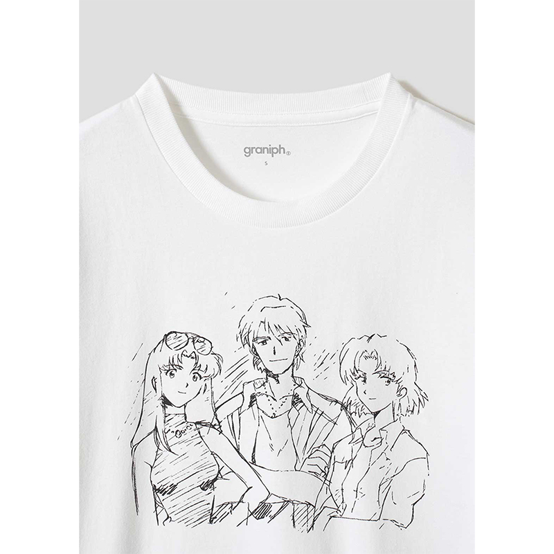 【新世紀エヴァンゲリオン×graniph 】Tシャツ/「ネルフ、誕生」 M