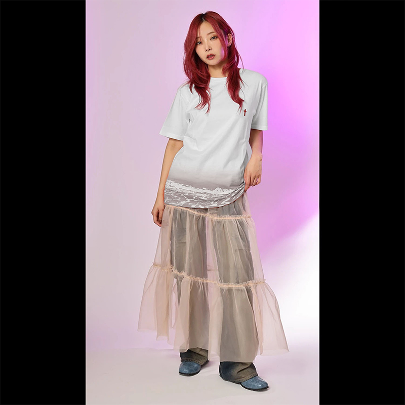 RADIO EVA 001h 【Tシャツ(波打際)】GRAY GRAY M