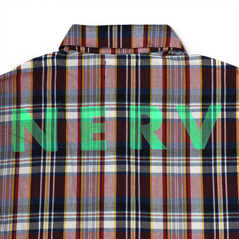 RADIO EVA A316 NERV Check Shirt(GREEN)/GREEN