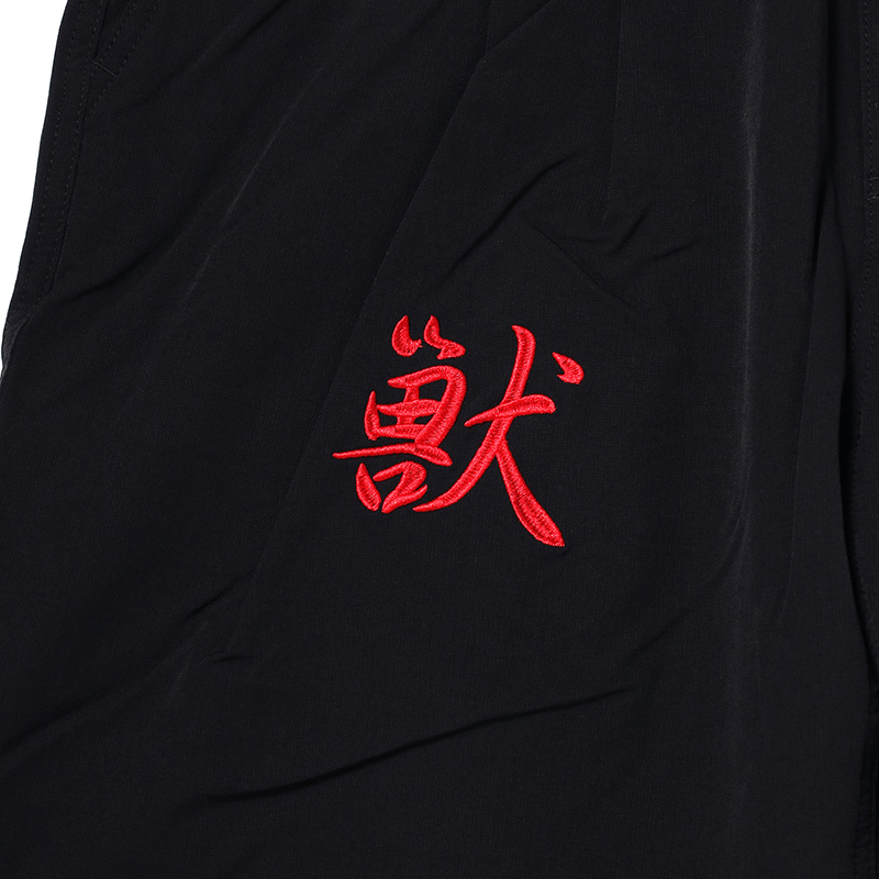 RADIO EVA A081 THE BEAST EMBROIDERY Tapered Pants/BLACK BLACK M