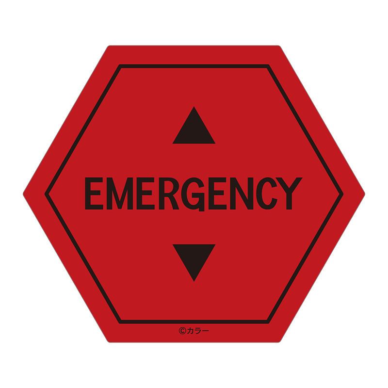 EVA STOREオリジナル アクリルコースター/EMERGENCY(レッド)