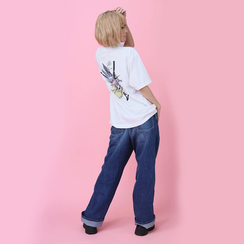 RADIO EVA A303 Abstract EVANGELION T-Shirt β(KENTA KAKIKAWA)/WHITE(ペンペン) WHITE(ペンペン) M