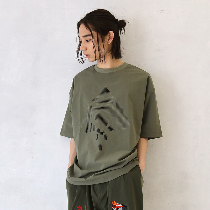 RADIO EVA A081 THE BEAST EMBROIDERY Tapered Pants/OLIVE OLIVE M