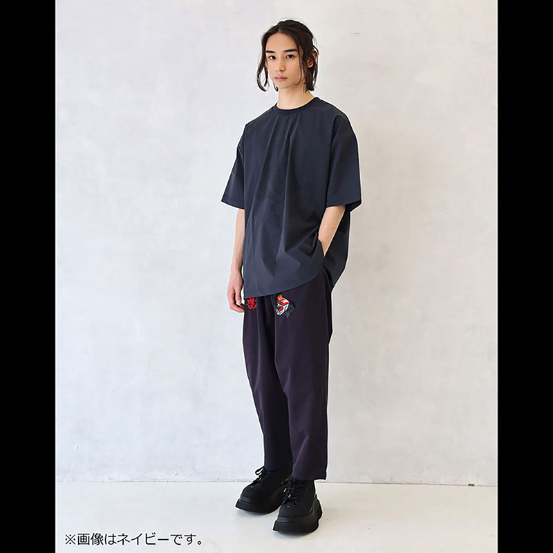 RADIO EVA A081 THE BEAST EMBROIDERY Tapered Pants/NAVY NAVY M