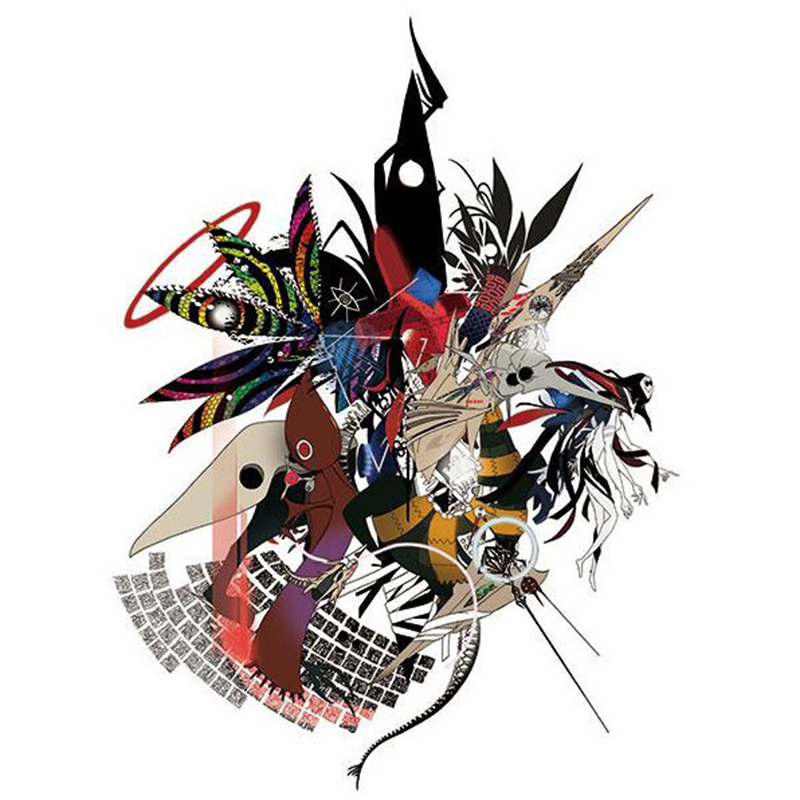 RADIO EVA A303 Abstract EVANGELION T-Shirt β(KENTA KAKIKAWA)/WHITE(使徒) WHITE(使徒) M
