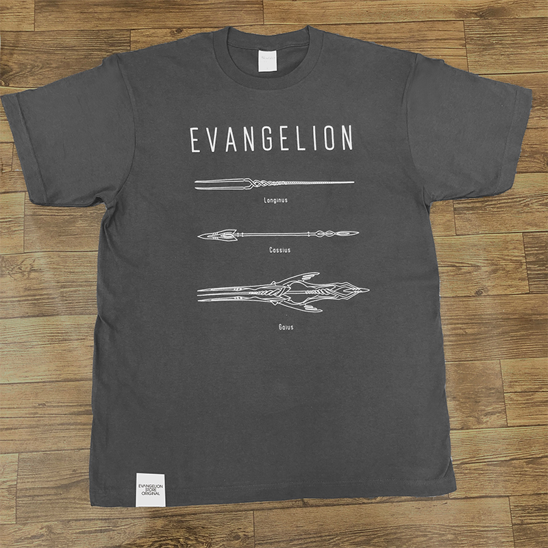 EVA STOREオリジナル Tシャツ/3本の槍/チャコールグレー チャコールグレー Lサイズ