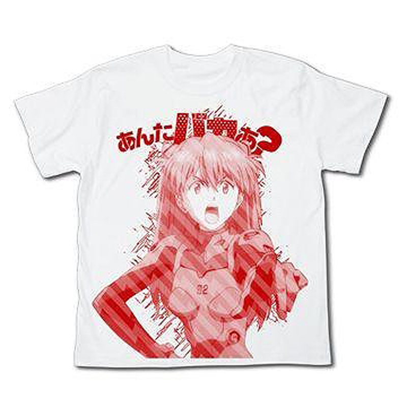 ヱヴァンゲリヲン新劇場版 あんたバカぁ?Tシャツ ホワイト ホワイト L