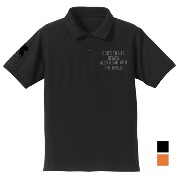 エヴァンゲリオン ネルフ ポロシャツ/BLACK(COSPA) BLACK XL