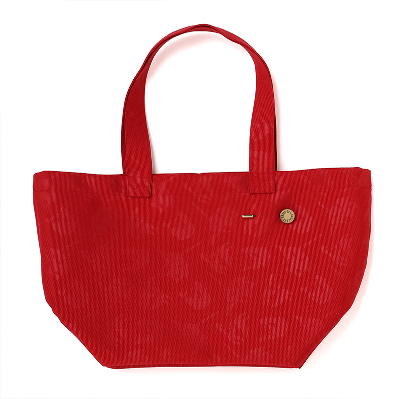 RADIO EVA A305 EVANGELION MONOGRAM NYLON LUNCH BAG/RED