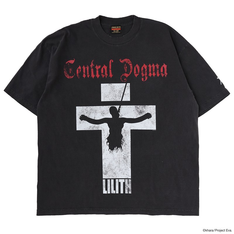 【EVANGELION:95】0106 T-Shirt/BLACK/L BLACK L