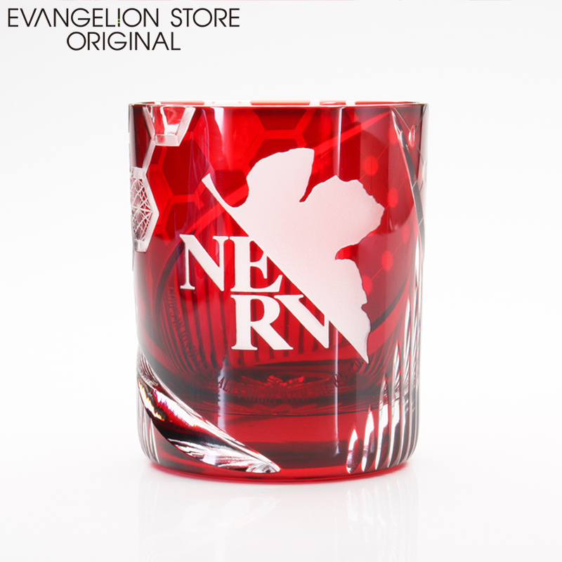 EVA STORE オリジナル 江戸切子ネルフグラス/赤
