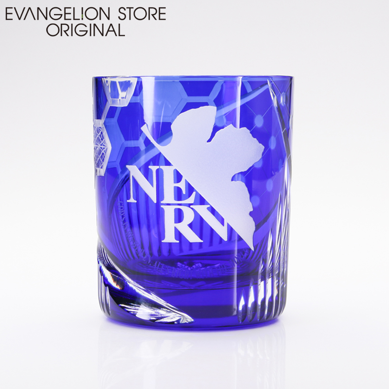 EVA STORE オリジナル 江戸切子ネルフグラス/ルリ