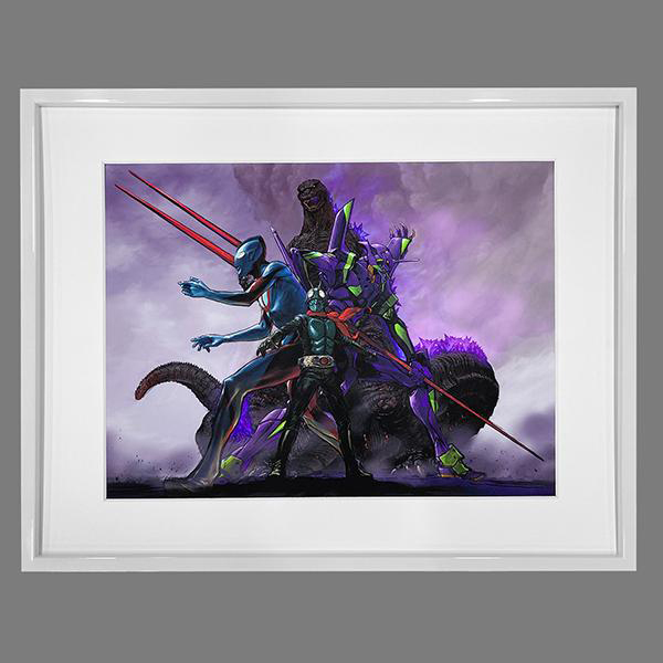 【受注生産品】【シン・ジャパン・ヒーローズ・ユニバース】前田真宏メインビジュアル 複製原画
