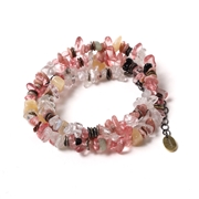 RADIO EVA 312 Pebble ＆ Metal Chip's Beads Cord （VIVIFY）/ピンク（8号機）