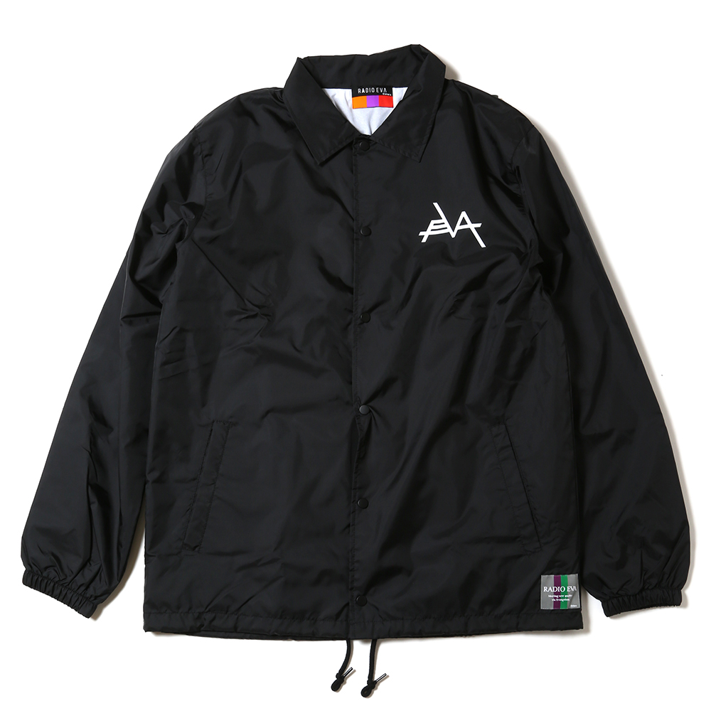 RADIO EVA 574 EVANGELION Solid Line Logo Nylon Jacket/ブラック