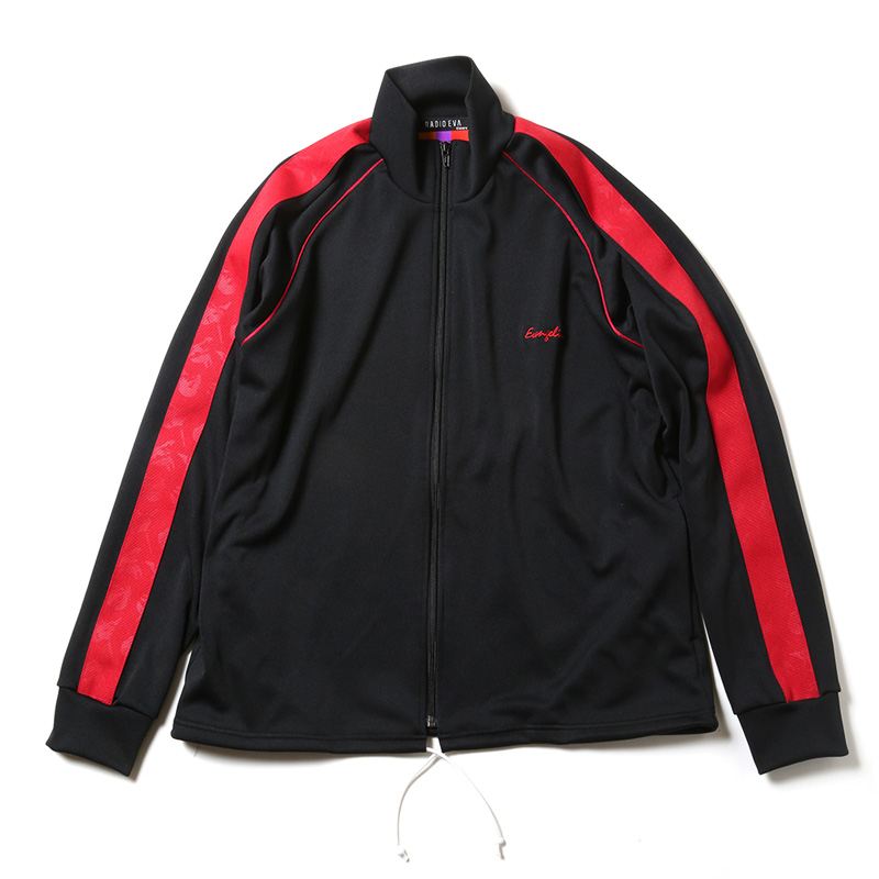 RADIO EVA 554 EVANGELION LINE TRACK JACKET/ブラック×レッド