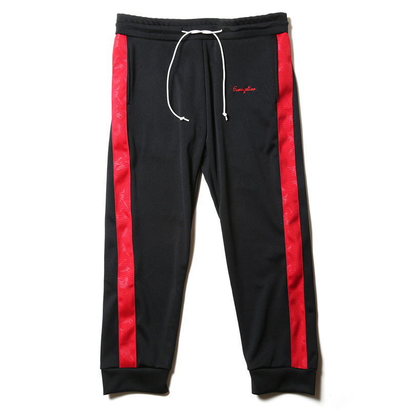 RADIO EVA 557 EVANGELION LINE TRACK PANTS/ブラック×レッド