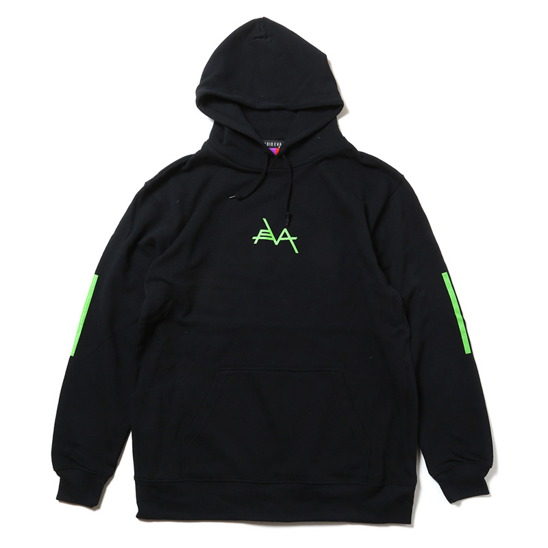 RADIO EVA 612 EVANGELION Solid Line Logo Parka/ブラック