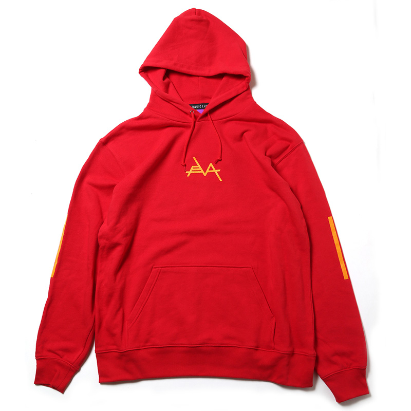 RADIO EVA 612 EVANGELION Solid Line Logo Parka/レッド