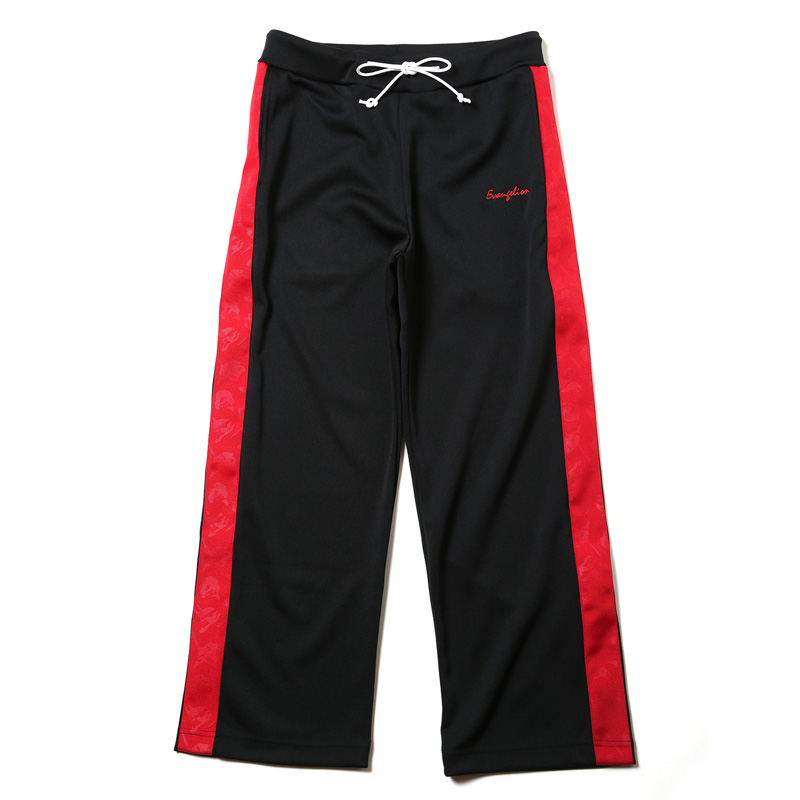 RADIO EVA 664 EVANGELION LINE PANTS/ブラック×レッド/MEN'S
