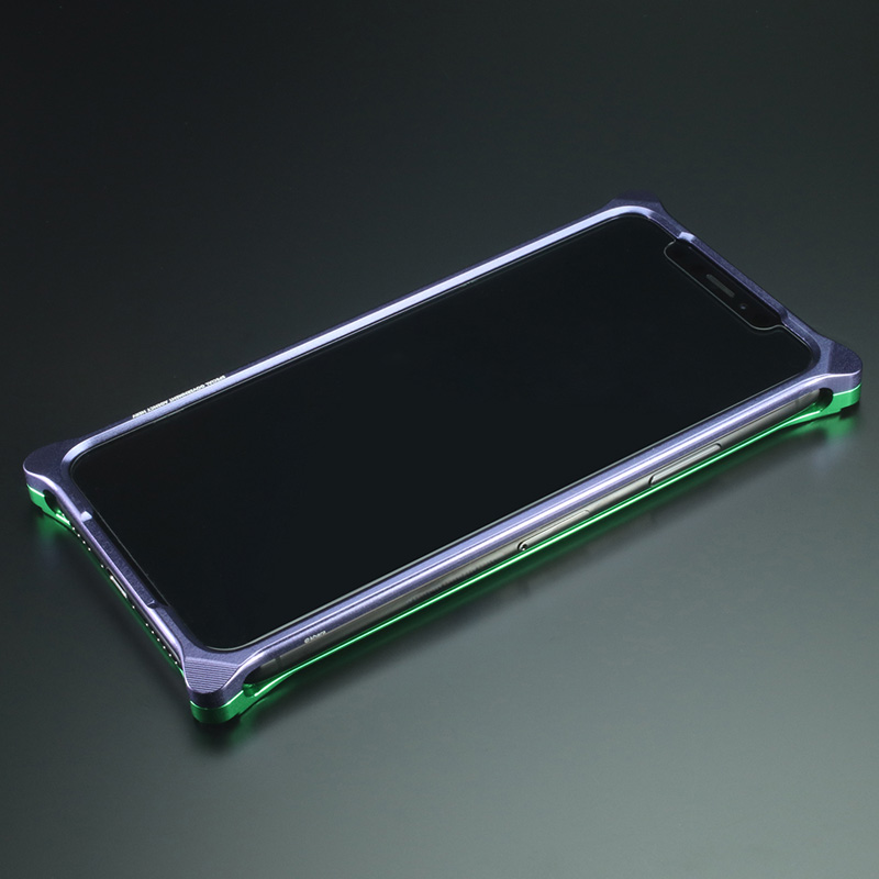 RADIO EVA 678 Solid Bumper for iPhone11 (EVANGELION Limited)/Purple×Green(初号機)