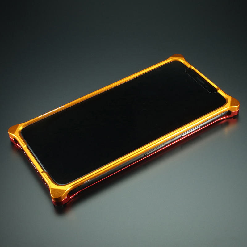 RADIO EVA 678 Solid Bumper for iPhone11 (EVANGELION Limited)/Yellow×Red(2号機)