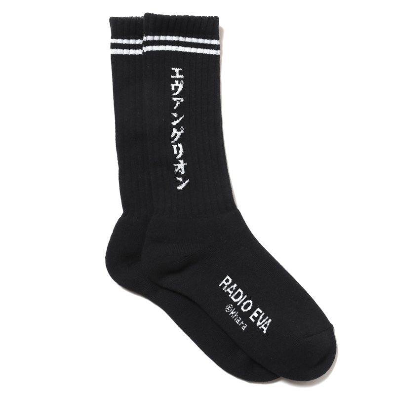 RADIO EVA 709 EVANGELION SOCKS/BLACK