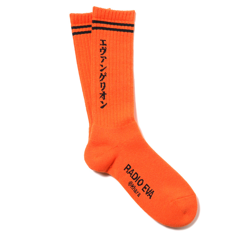 RADIO EVA 709 EVANGELION SOCKS/ORANGE