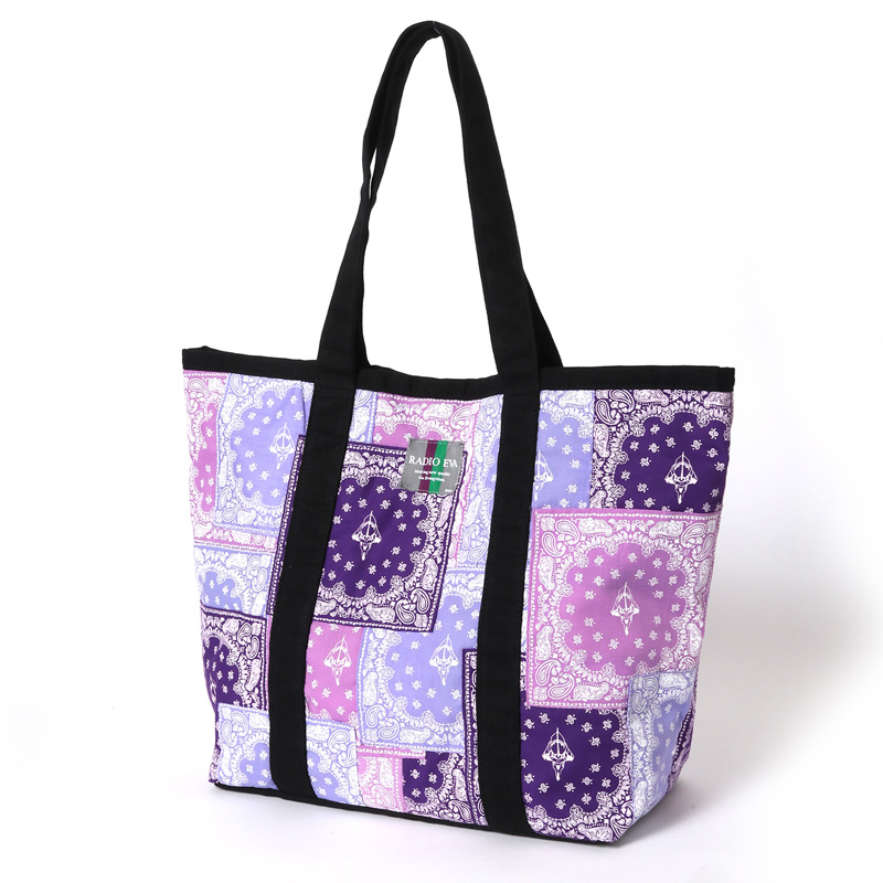 RADIO EVA 725 EVA-01 BANDANNA TOTE BAG/PURPLE