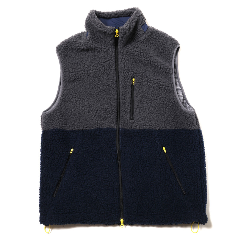 RADIO EVA 747 EVANGELION BOA VEST/NAVY×GRAY（Mark.06）