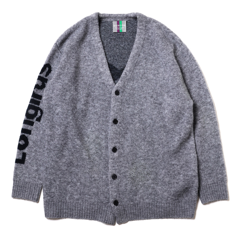RADIO EVA 761 EVANGELION XIII KNIT CARDIGAN/GRAY