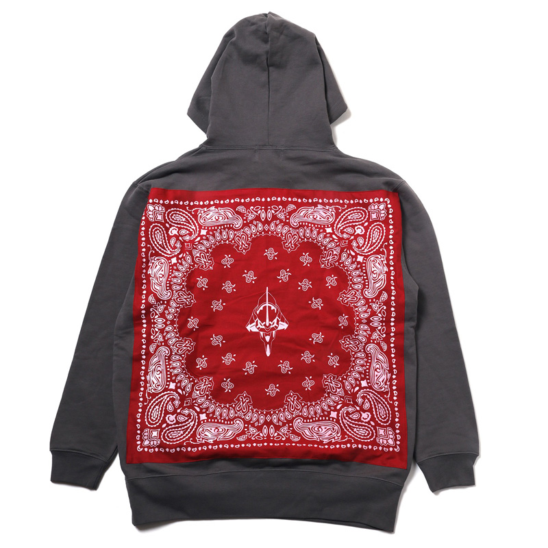 RADIO EVA 790 EVA-01 BANDANNA PARKA β/CHACOAL×RED