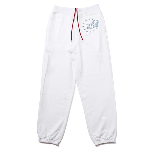 RADIO EVA 863 EURO NERV RHINESTONE SWEAT PANTS/WHITE