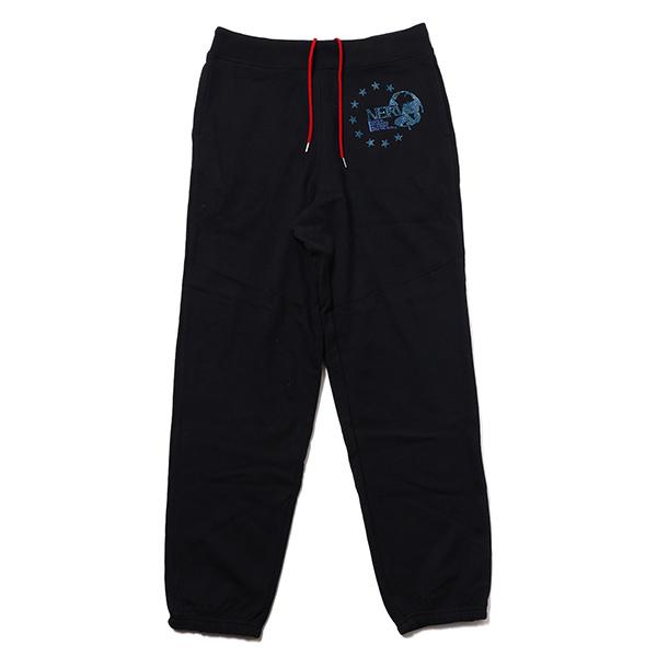 RADIO EVA 863 EURO NERV RHINESTONE SWEAT PANTS/BLACK