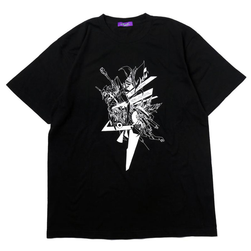 RADIO EVA A051 Abstract EVANGELION Solid T-Shirt （KENTA KAKIKAWA）/BLACK（初号機）