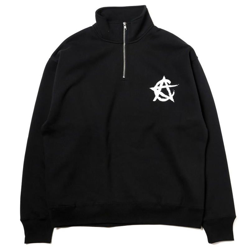 RADIO EVA A060 CIRCLE EVA Half Zip Sweat/BLACK