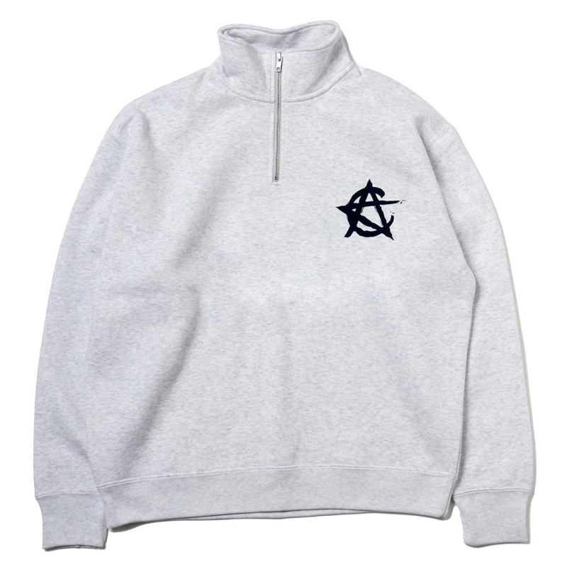 RADIO EVA A060 CIRCLE EVA Half Zip Sweat/ASH