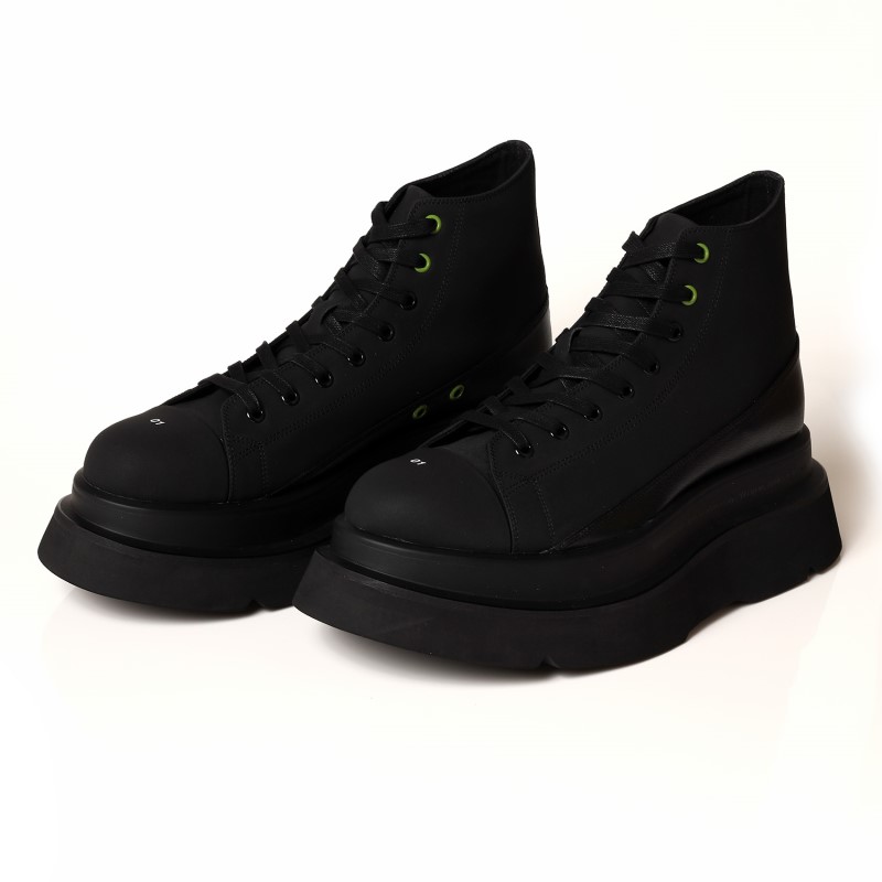 RADIO EVA A079 EVANGELION PLATFORM BOOTS/BLACK（EVA-01）/23cm