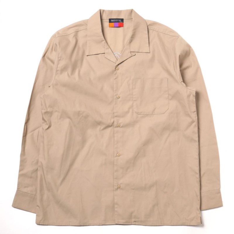 RADIO EVA A086 Longinus OPEN NECKED SHIRTS/BEIGE/M