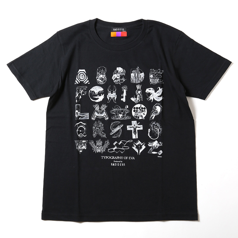 RADIO EVA 067 【TYPOGRAPHY OF EVA T-Shirt】/ブラック