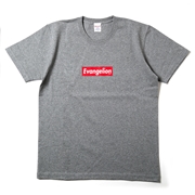 RADIO EVA 385 EVANGELION BOX LOGO T-Shirt/グレー×レッド（アスカ）