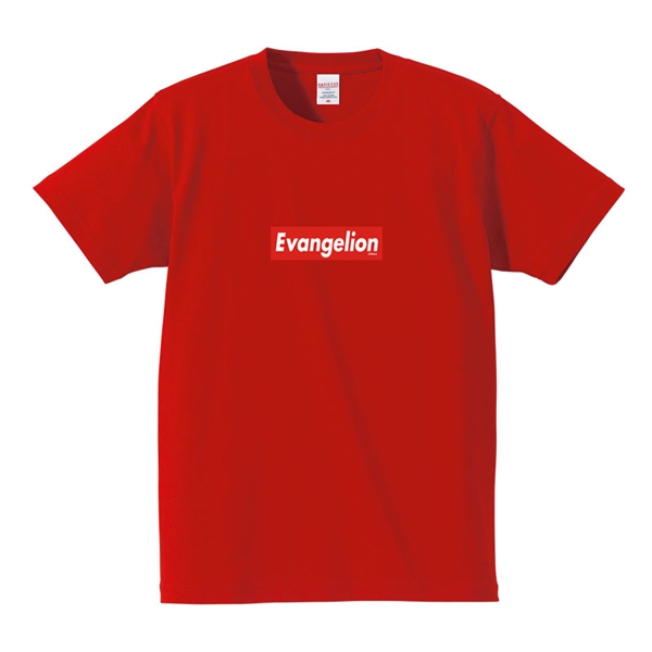 RADIO EVA 385 EVANGELION BOX LOGO T-Shirt/レッド×レッド（アスカ）