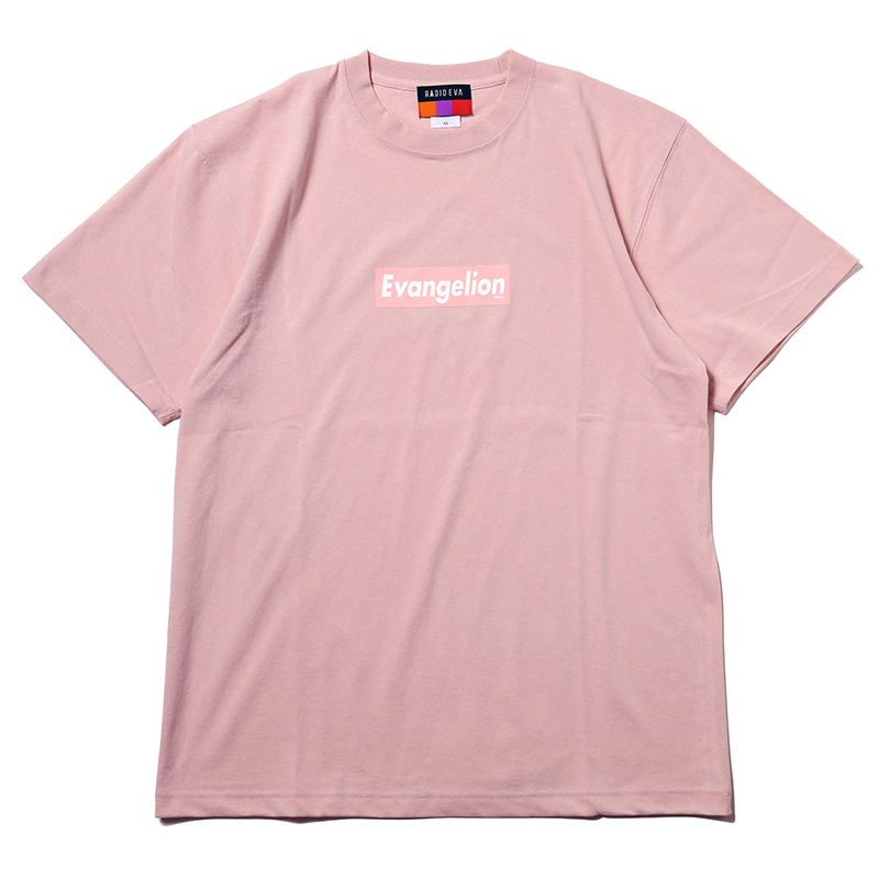RADIO EVA 385 EVANGELION BOX LOGO T-Shirt/オフピンク