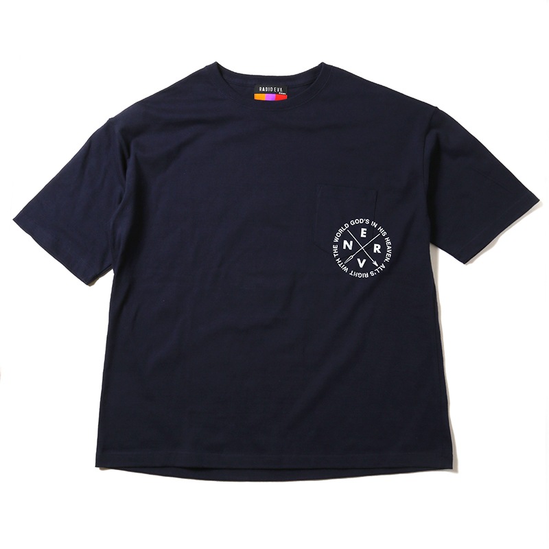 RADIO EVA 467 EVANGELION New Numbering Pocket T-Shirt/ネイビー(06)