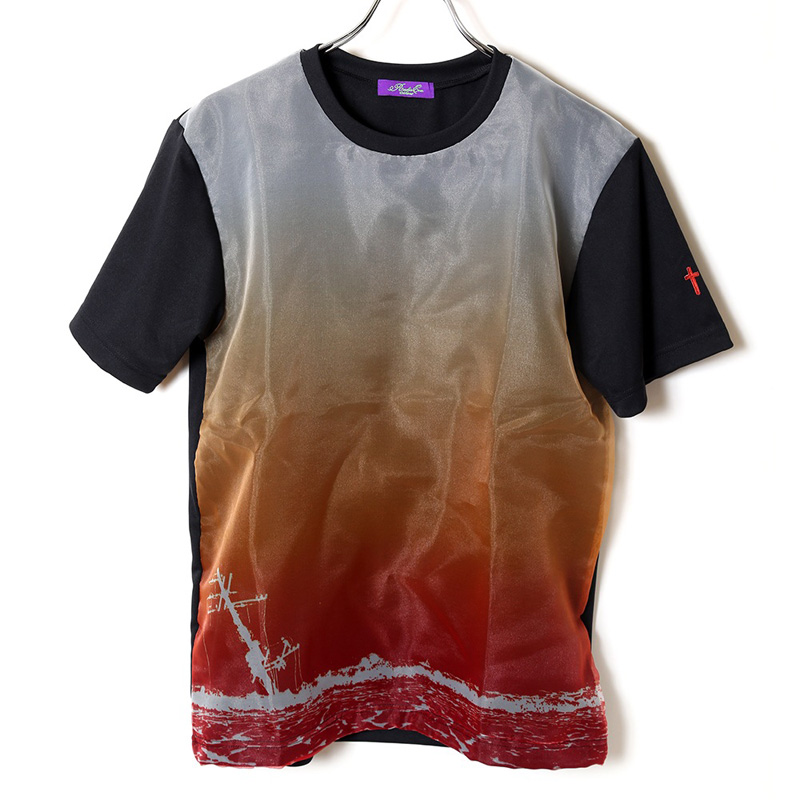 RADIO EVA 549 EVANGELION Organdy T-Shirts/波打際/ブラック